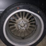 Alloy wheel bent